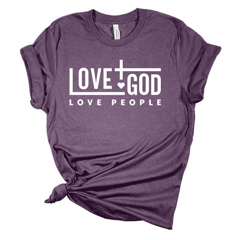 love god love people christian unisex ladies design christian  shirt