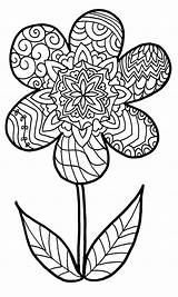 Zentangle Funky Colouring sketch template