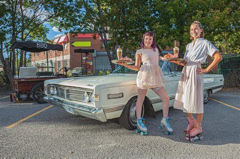Retro Drive In Diner With Roller Skate Carhops In Toronto