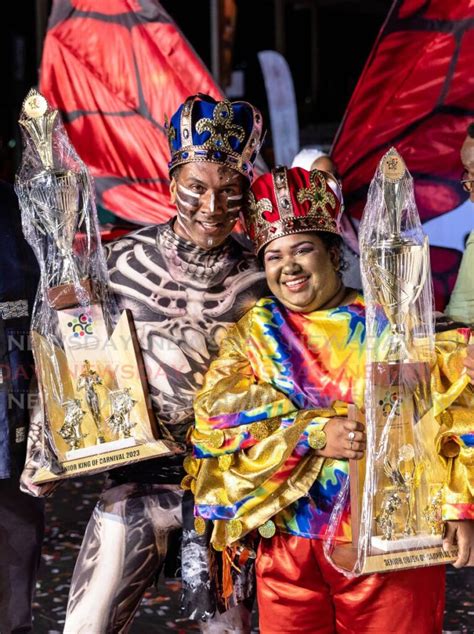 Mark Nagassar Crowned Carnival King And Queen Trinidad And Tobago
