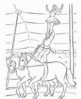 Circus Coloring Pages Kids Printable Horse Sheets Animals Fun Kid Colouring Books Print Color Printables Big Drawings Amazing Kleurplaten Acrobat sketch template