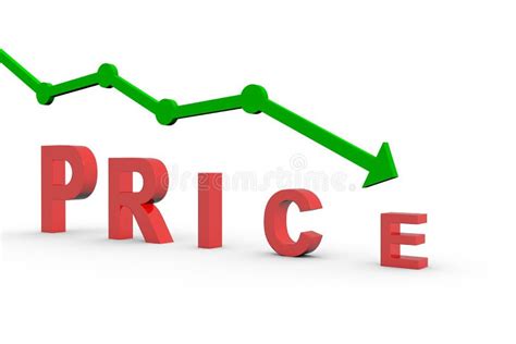 price reduction stock illustration illustration  downward