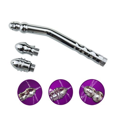 Metal Vaginal Douche Cleaning Shower Anal Plug Washing Mini Shower