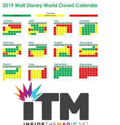 walt disney world  crowd calendar     time  visit
