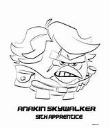 Angry Birds Wars Star Anakin Coloring Drawing Pages Bird Sketch Sith Apprentice Choose Board Kids Printable Getdrawings Paintingvalley sketch template