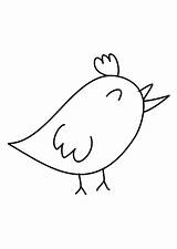 Bird Coloring sketch template