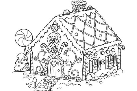 printable gingerbread house coloring pages everfreecoloringcom