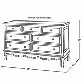 Kids Dresser French Dressers Chests sketch template
