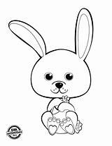 Bunny Coloring Cute Pages Pdf Kids Worksheets Dot Activities Simple Hugging Carrot Shows Easter sketch template