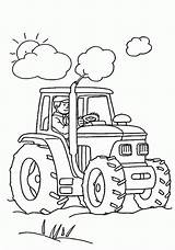 Coloring Deere John Pages Popular Tractor sketch template