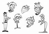 Fairly Coloring Pages Timmy Turner Odd Parents Oddparents Vicky Printable Time Busty Nude Color Print Gif Colorings Nickelodeon Cosmo Wanda sketch template