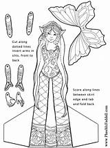 Coloring Pages Paper Cut Printable Dolls Fairy Puppet Puppets Color Put Together Template Fairies Crafts Heart Diy Sheets Colouring Pheemcfaddell sketch template