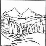 Gebirge Berg sketch template