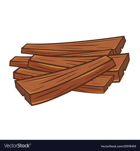 Wood Planks Isolated Royalty Free Vector Image