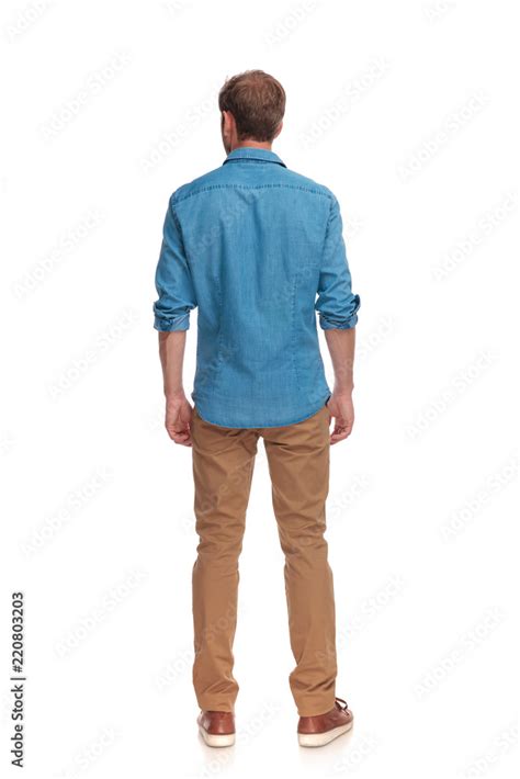 view   casual man standing  adobe stock