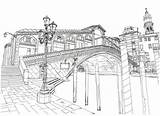 Coloring Bridge Rialto Pages Adult Adults Venice Covered Bridges Kidspressmagazine Canal Italy Kids Landscape Drawing Book Grand Line San Fisher sketch template