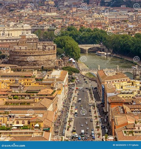 aerial view  city rome royalty  stock photo image