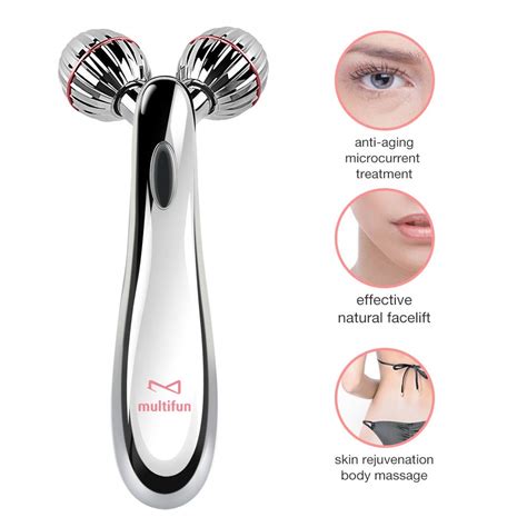 3d Microcurrent Facial Roller Multifun Face Beauty Roller Body Massager