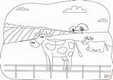 Supercoloring Cows sketch template