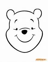 Winnie Pooh Coloring Face Pages Disney Disneyclips Funstuff sketch template
