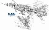 Cutaway Mirage F1 Drawing Dassault Choose Board Drawings Aviation sketch template