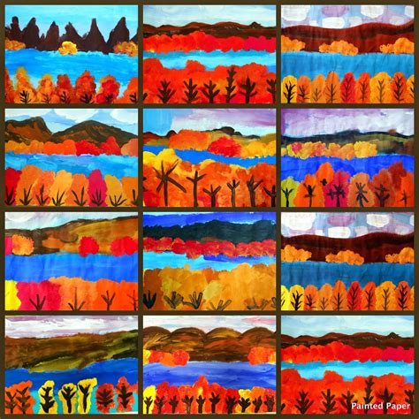 fall  keeffe landscapes fall art projects elementary art projects