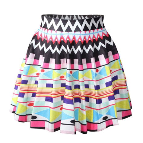 Women 3d Print High Waist Mini Short Skirt My Shemale Shop