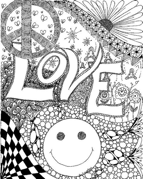 trippypsychedelic coloring pages images  pinterest
