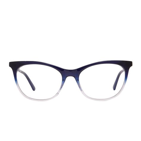 jade navy ombre blue light technology clear cat glasses frames