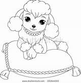 Coloring Poodle Pages French 50s Baby Getcolorings Getdrawings sketch template
