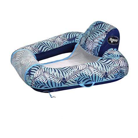 aqua  gravity inflatable comfort swimming pool chair lounge float blue fern walmartcom