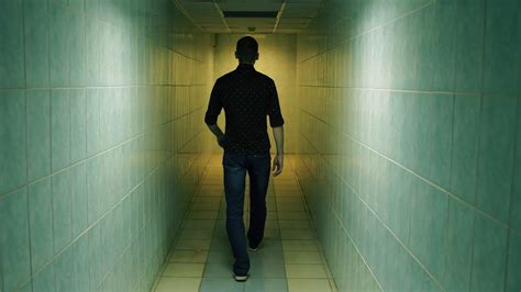 man walk   corridor stock footage sbv  storyblocks