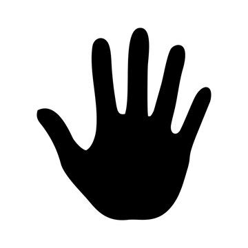 hand silhouette vector