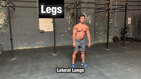Lateral Lunge Legs Quads Glutes Exercise Workout Youtube