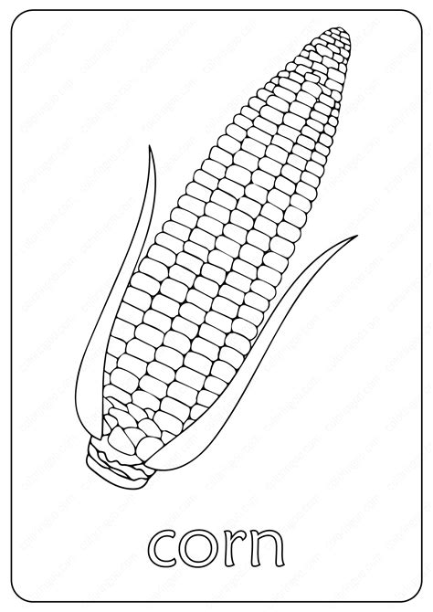 printable corn maize coloring pages  printable corn maize