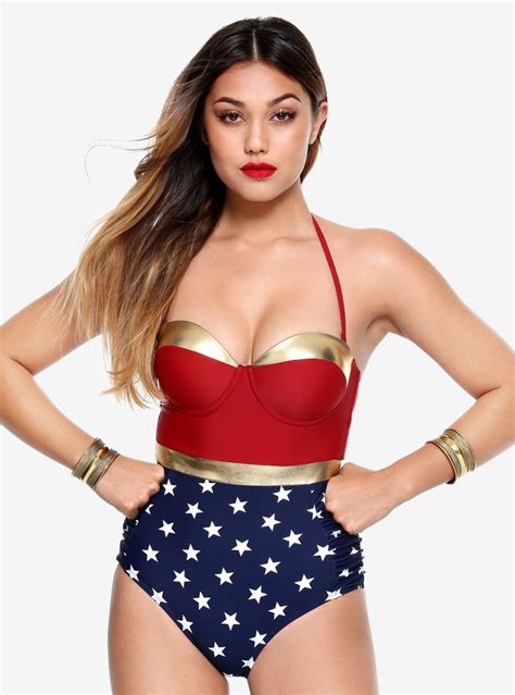 Dc Comics Wonder Woman Retro Swimsuit Retro Swimsuit Wonder Woman