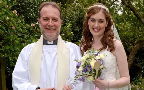 father of bride walks her up the aisle and marries her telegraph