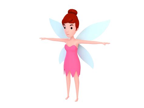 3d model cartoongirl025 fairy cgtrader