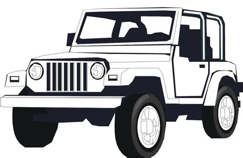 coloring pages coloring pages jeep printable  kids adults