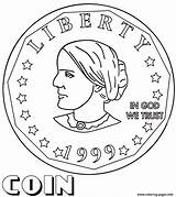 Coin Anthony Coloring Pages Susan Drawing Printable Getdrawings sketch template
