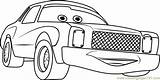 Cars Coloring Pages Darrell Cartrip Coloringpages101 Popular sketch template