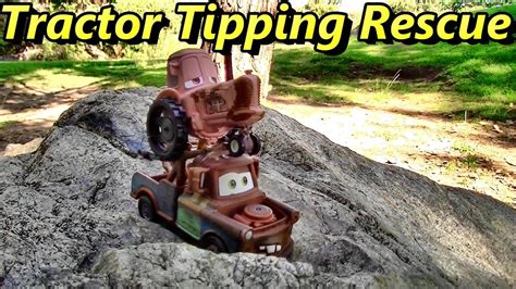 disney cars tractor tipping rescue fun mater pixar cars kids
