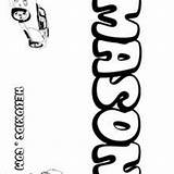 Mason Coloring Pages Hassan Hellokids Name Haven sketch template