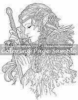 Coloring Warrior Meadowhaven Fantasy Days Happy sketch template