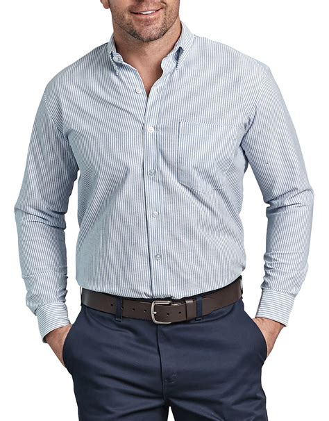 mens button  oxford shirt long sleeve dickies