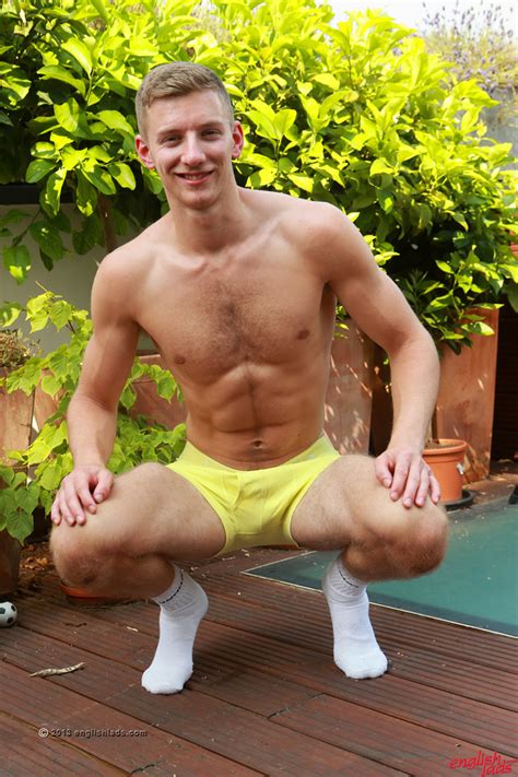 andrew hayden tall and blond straight footballer andrew shows off his hairy body and impressive