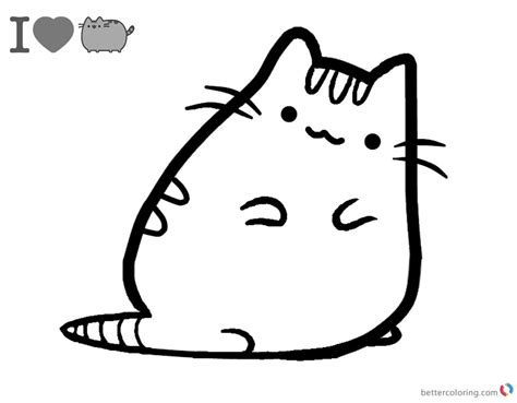 pusheen coloring pages  cute pusheen  printable coloring pages