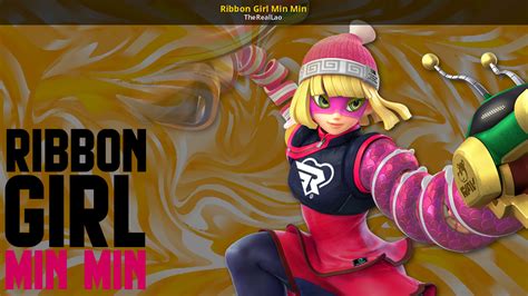 Ribbon Girl Min Min [super Smash Bros Ultimate] [skin Mods]