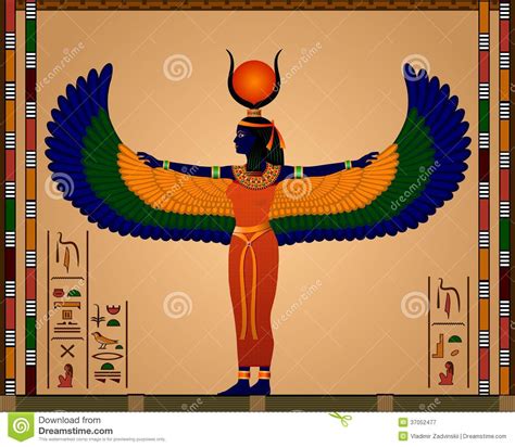 Isis Stock Vector Illustration Of Ancient Isis Solar
