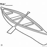 Canoeing Canoes sketch template